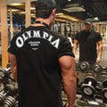 Men Fitness T-shirt Summer New Gym Sports 100% Cotton T Shirt Round Neck Oversized Men's T-Shirt Fashion Running Training Tees