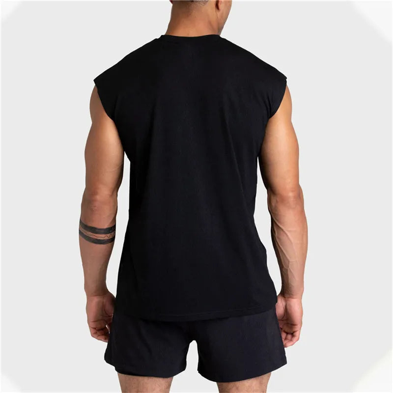 2024 Summer new Gym Vest Men Bodybuilding Sleeveless Sports Tank Top quick-drying mesh Fitness Running Tank Top men Clothes