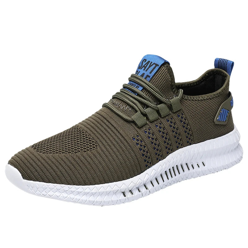 Lightweight Men's Running Shoes Outdoor Breathable Men Sports Shoes Anti-slip Male Sneakers Fashion Flexible Tennis Lace-up 2024