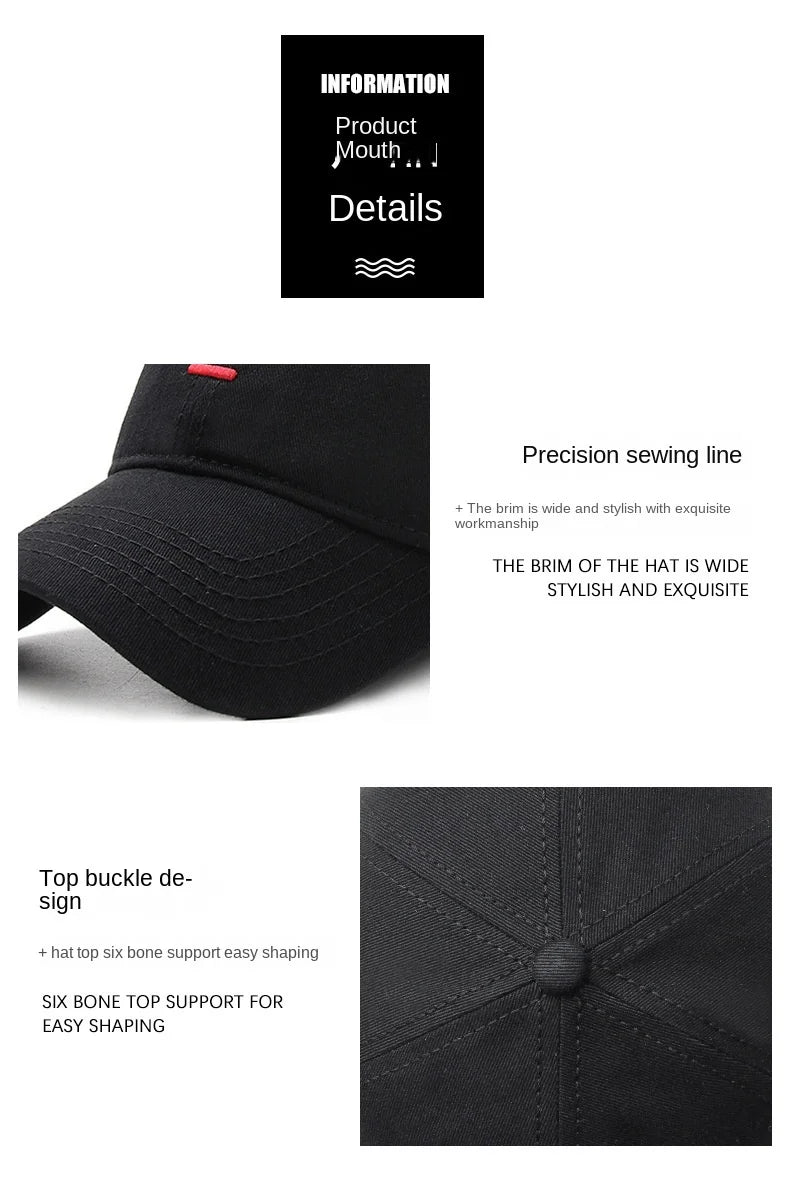 Big Head Plus Size Hat Baseball Cap for Men Women Structured Sports Trucker Windproof Trucker Golf Hat Cotton Winter Hip Pop