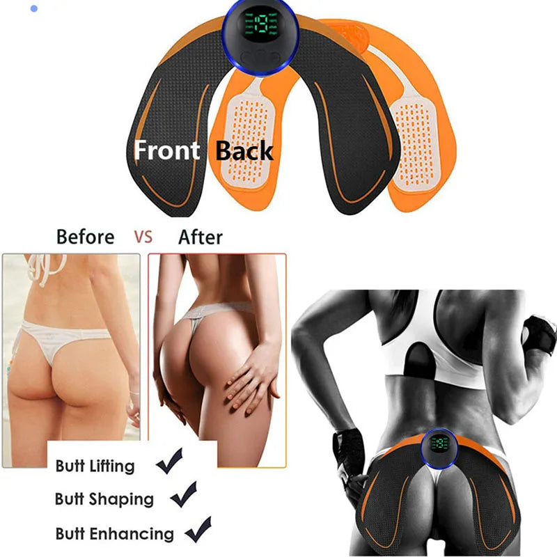 USB Rechargeable Smart EMS Muscle Stimulator Electric ABS Abdominal Patch Training Arm Neck Body Massager Fitness Slimming