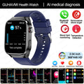 2024 New Uric Acid Blood Fat Smartwatch ECG Blood Glucose Heart Rate Blood Pressure Health Monitoring Smart Watch For HUAWEI IOS