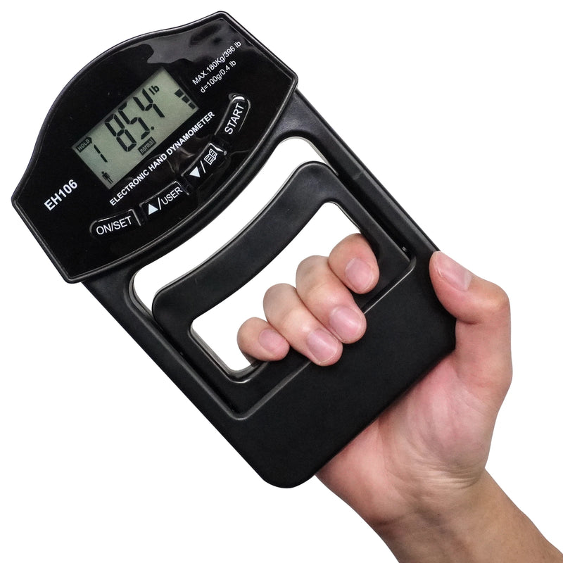 Digital Hand Dynamometer Grip Strength Trainer Electronic Tester USB LCD Screen Exercise Home School Grip Tester