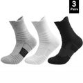 3Pairs Anti-slip Football Socks Men Women Cotton Sock Short Long Tube Soccer Basketball Sport Socks Breathable Deodorous Socks