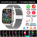 2024 New Uric Acid Blood Fat Smartwatch ECG Blood Glucose Heart Rate Blood Pressure Health Monitoring Smart Watch For HUAWEI IOS