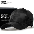 Men's Black Baseball Cap Embroidery Totem Military Camouflage Trucker Hat New Hip Hop Luxury Summer Sun Male  Sport Mesh Brand