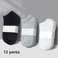 12 Pairs Men's Socks Boat Socks 12 Pairs Sport Socks Men's Cotton Socks Men Breathable Mens Socks