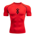 Summer Sports Tops Quick Dry Men's Compression Shirt Short Sleeve Second Skin Gym Workout Short Fitness Running T-Shirt Men Wear