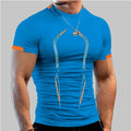 5XL Fitness Gym T Shirt Men Quick Dry Running Shirt Compression Sport Shirt Male Gym Workout Sport Short Sleeve Summer T-shirt