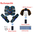 USB Rechargeable Smart EMS Muscle Stimulator Electric ABS Abdominal Patch Training Arm Neck Body Massager Fitness Slimming